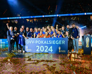 Allianz MTV Stuttgart ist Pokalsieger 2024. Foto: Bildermacher-Sport Jens Körner